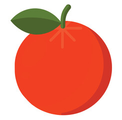 red apple isolated on white background