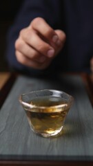 An Aesthetic Tea Experience That Is Presented Beautifully in an Elegant and Stylish Glass Cup. Media
