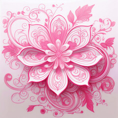 Disegno di fiori astratto