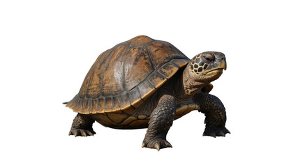 Obraz premium Big turtle isolated on transparent background 