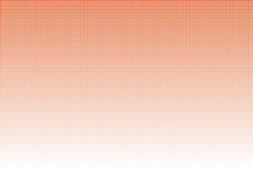 Halftone dotted gradient. Orange spraying dots halftone seamless horizontal geometric pattern background.