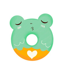 Frog-Shaped Donut