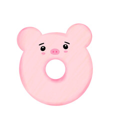 Pig-Shaped Donut