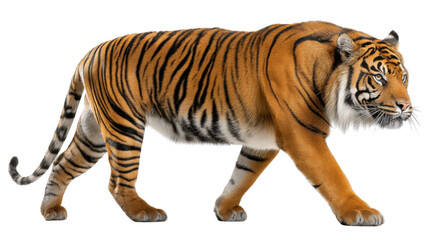 Obraz premium tiger isolated on white background