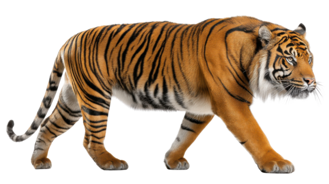 tiger isolated on white background