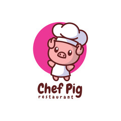 Chef Pig Mascot Logo Design