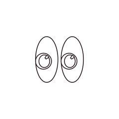 pair of eyes looking emoji vector look illustration eye