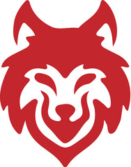 Wolf simple icon. Vector ICON all icon Viktor
