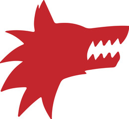 Wolf simple icon. Vector ICON all icon Viktor