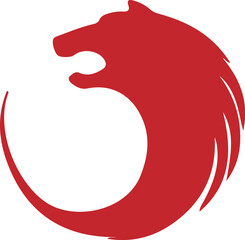 Wolf simple icon. Vector ICON all icon Viktor