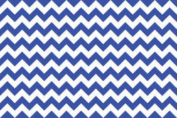 Blue and white color Zig zag seamless pattern.