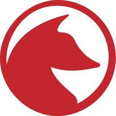 Wolf simple icon. Vector ICON all icon Viktor