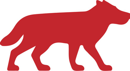 Wolf simple icon. Vector ICON all icon Viktor