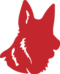 Wolf simple icon. Vector ICON all icon Viktor