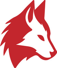 Wolf simple icon. Vector ICON all icon Viktor