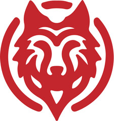 Wolf simple icon. Vector ICON all icon Viktor