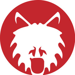 Wolf simple icon. Vector ICON all icon Viktor