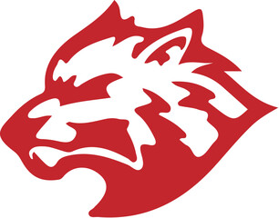 Wolf simple icon. Vector ICON all icon Viktor