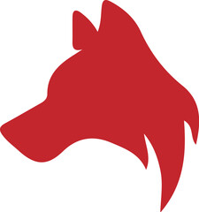 Wolf simple icon. Vector ICON all icon Viktor