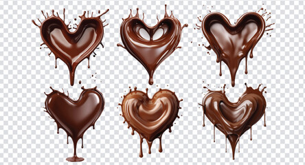 chocolate heart background