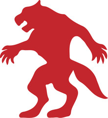 Wolf simple icon. Vector ICON all icon Viktor