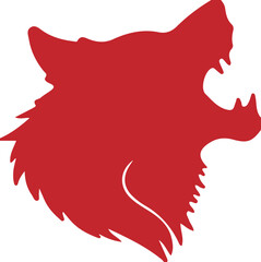 Wolf simple icon. Vector ICON all icon Viktor