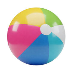 Obraz premium Colored ball for water games isolated on transparent or white background, png 