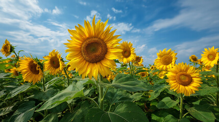 sunflowers in the field