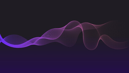 Interpolated wavy line background