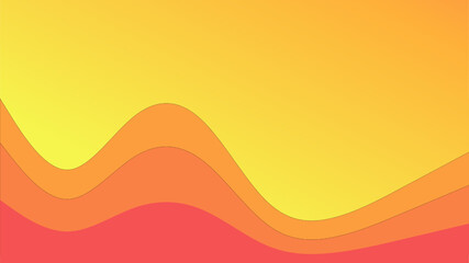 Abstract Background with Waves. Colorful Vibrant Gradient Abstract Waves Background. Colorful gradient background featuring flowing abstract waves in yellow, orange, and red tones. 