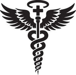 Caduceus Snake Medical Health Logo Symbol Asclepius Wand And Health Related Icon