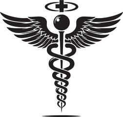 Caduceus Snake Medical Health Logo Symbol Asclepius Wand And Health Related Icon