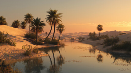 Oasis at the desert 