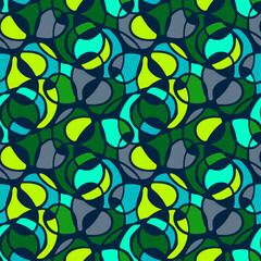 Seamless pattern with a simple abstract drawing