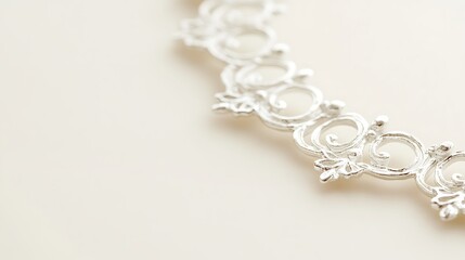 Silver Filigree Necklace Detail.
