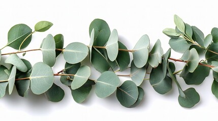 Eucalyptus Branches with Silver Green Leaves for Natural Decor