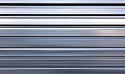 Obraz premium Brushed stainless steel texture, cool silver tone, horizontal grain lines, smooth industrial surface.