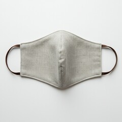 Elevated linen face mask, neutral and stylish.