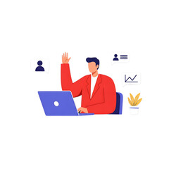 business man and laptop