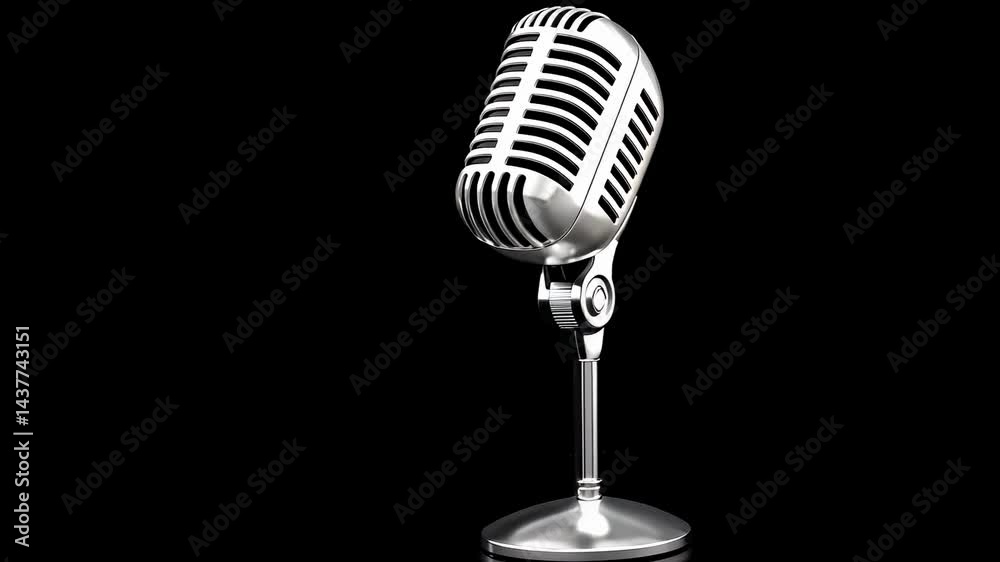 Poster Musical notes dancing and flowing dynamically, creating rhythmic wave patterns against pristine white background, symbolizing musical creativity and sound design