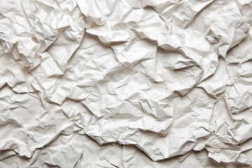 Obraz premium Crinkled white paper texture