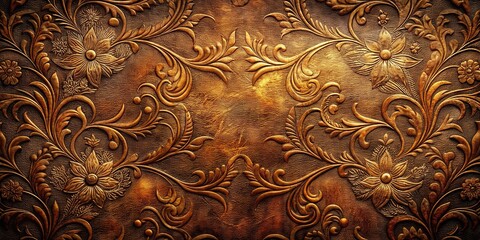 Aged Leather Texture, Luxury Backgrounds, Premium Design