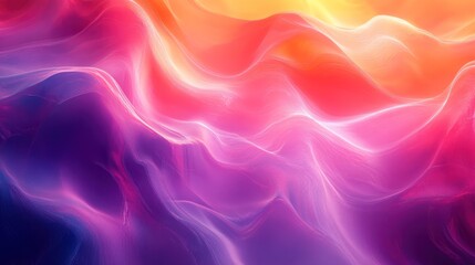 Obraz premium Abstract colorful waves, digital art background