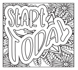 Motivational Quotes Coloring Pages For KDP