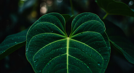 Fototapeta premium Close-up Of Anthurium Warocqueanum Queen Anthurium
