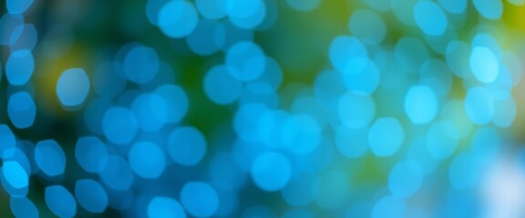 Dreamy blue bokeh lights, soft focus, ideal background, overlay, fantasy