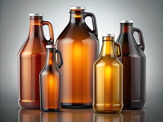 Growler Mockups - Customizable Beer Containers