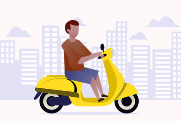girl on scooter