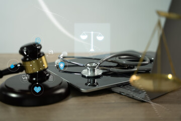 health law Doctors and lawyers ensure justice, safety, and health through law, treatment, policy, and patient care in clinics