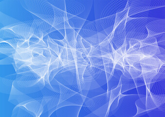 Light blue abstract backgorund light streams of smoke spreading in the space